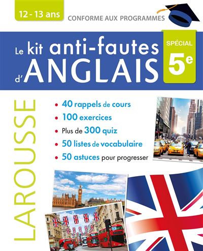Le kit anti-fautes d'anglais, spécial 5e : 12-13 ans : conforme aux programmes - Image 2