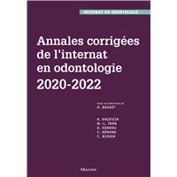 Annales corrigées de l'internat en odontologie 2020-2022
