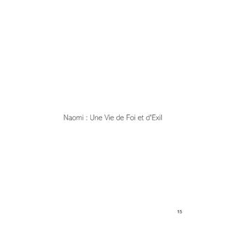 Naomi, un modele de femme