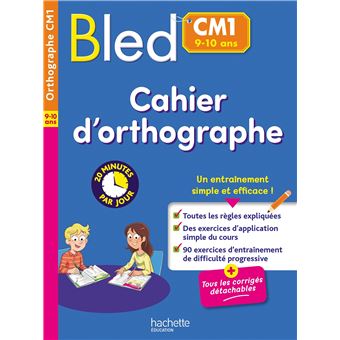 Bled Cahier d'orthographe CM1 - 1