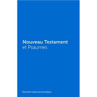 Nouveau Testament et Psaumes - Couverture vinyle bleue - 1
