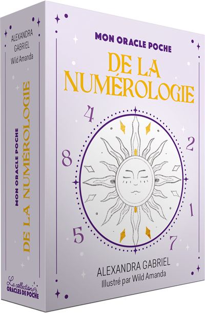 Mon Oracle poche de la numérologie 50 cartes - Alexandra Gabriel - Exergue - Boîte ou accessoire - Jeux livres objets