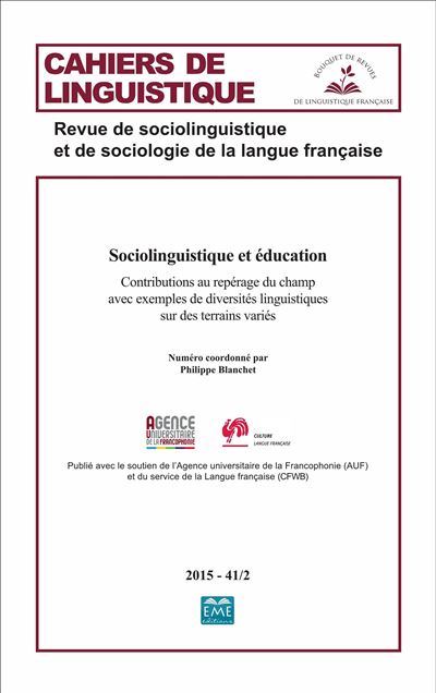 Sociolinguistique et education