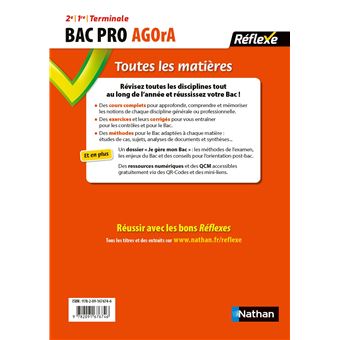 Toutes les matières BAC PRO AGOrA - Réflexe N° 89