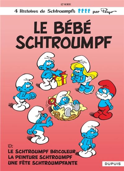  Le bébé schtroumpf affiche 