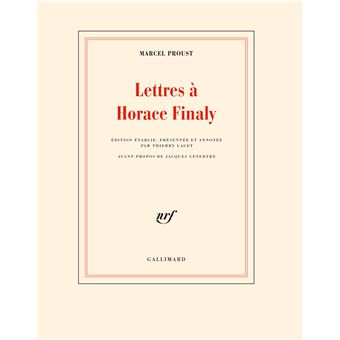 Lettres à Horace Finaly - 1