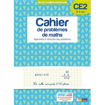 Les cahiers Bordas - Cahier de problèmes de maths CE2 - 1