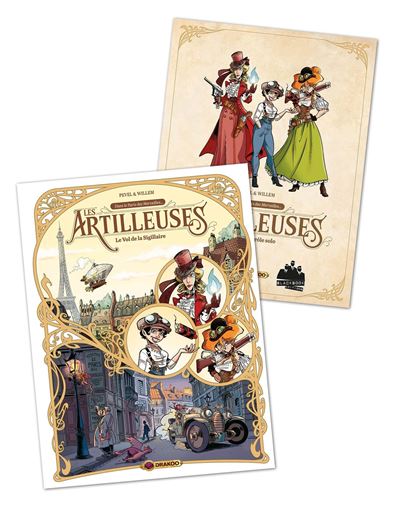Les Artilleuses - vol. 01/3 + jeu de rôle - édition limitée Le vol de la Sigillaire - Pierre Pevel - Drakoo - cartonné - Bande dessinée