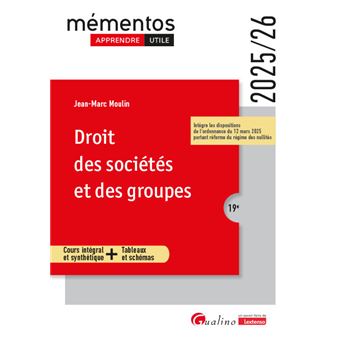 Droit des sociétés et des groupes - 1
