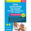 Oral – Auxiliaire de soins principal territorial de 2e classe – 200 questions