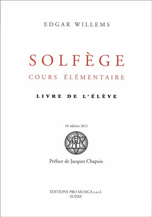 Solfège, cours élémentaire. Livre de l’élève