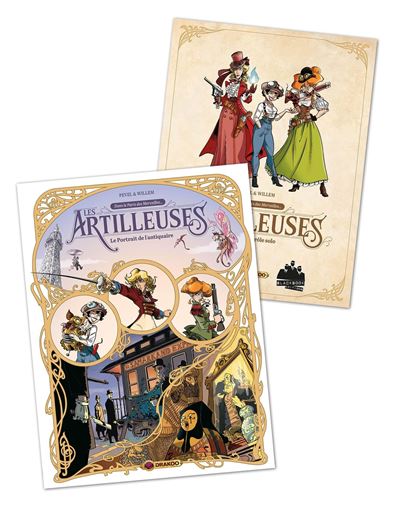 Les Artilleuses - vol. 02/3 + jeu de rôle - édition limitée Le portrait de l'antiquaire - Pierre Pevel - Drakoo - cartonné - Bande dessinée