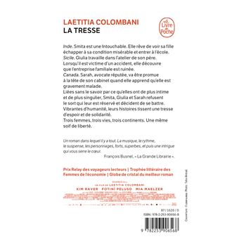 La tresse de Laetitia Colombani - Grand Format - Livre - Decitre