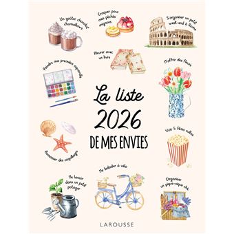 La liste 2026 de mes envies
