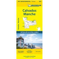 Carte Départementale Calvados, Manche