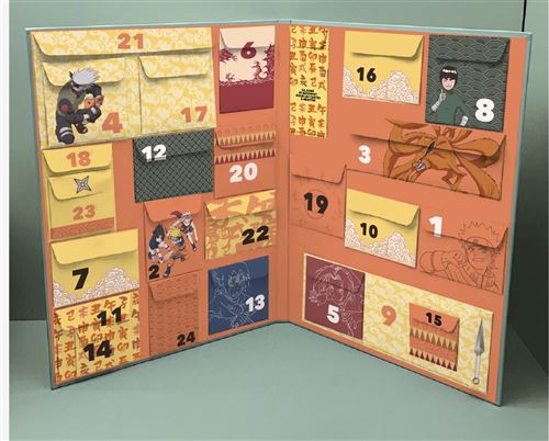 Naruto Calendrier de l'Avent 2023 Enfant 24 Surprises Papeterie Jouet  Stickers Anime Advent Calendar Officiel : : Cuisine et maison