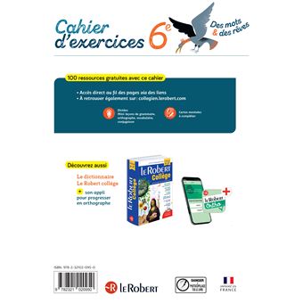 Des mots et des rêves - Français - 6e - 2025 - Cahier élève