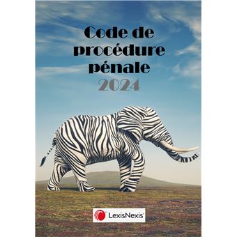 Code de procédure pénale 2024 - Jaquette Eléphant zèbre - 1