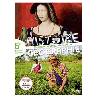 Manuel Histoire Géographie EMC 5e 2024 - broché - Stéphane Henry
