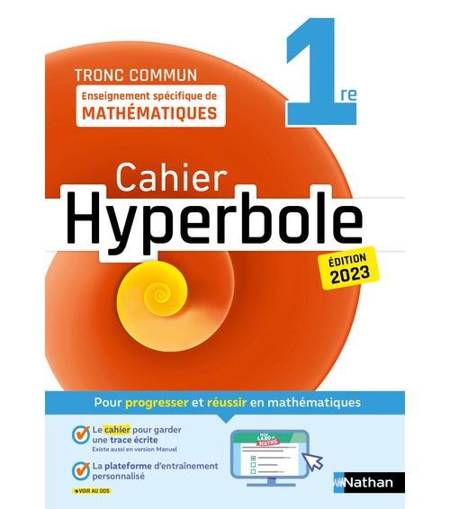 Hyperbole 1ère - Enseignement spécifique - Cahier - 2023
