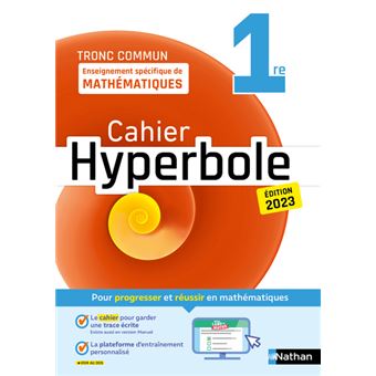 Hyperbole 1ère - Enseignement spécifique - Cahier - 2023 - 1