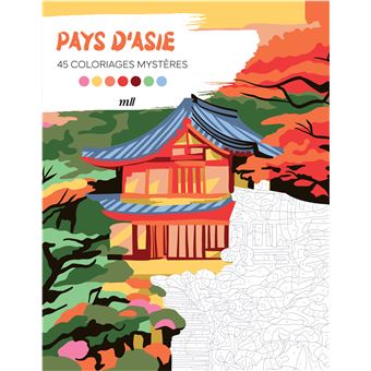 Pays d'Asie - 45 coloriages mystères - 1