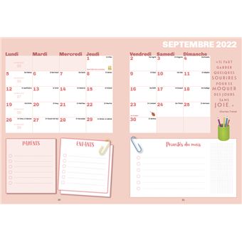Le calendrier ultra simple pour une famille de Play Bac - Livre
