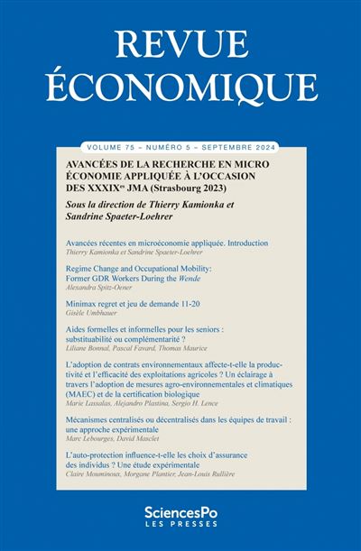 Revue economique t75-5