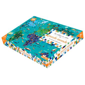 Puzzle Nathan 200 Pièces – Les Mondes Engloutis – Complet Avec Poster – Occasion