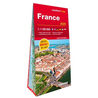 France 2025 1/1.100.000 (carte grand format laminée)