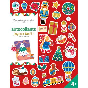 Autocollants Joyeux Noël ! Avec 6 décors - 1