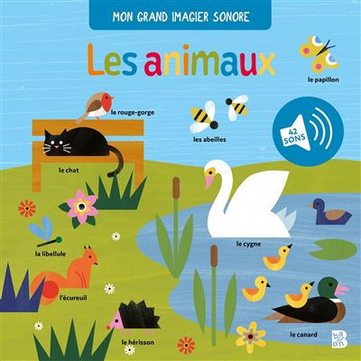 L'Atlas des animaux Mon livre sonore Sons musique animaux livre book  imagier documentaire librairie vocabulaire 1,2,3 soleil