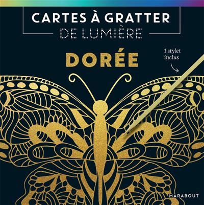 Cartes à gratter de lumière : Dorée - Collectif - Marabout - broché - Jeux livres objets