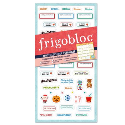 Frigobloc - 600 stickers pour s'organiser L'organisation familiale sur mesure - Collectif - Play Bac Eds - broché - Calendrier