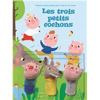 Les 3 Petits Cochons - Petites marionnettes pour l'heure du conte : Les 3 petits cochons