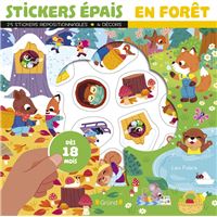 Janod - My Arts & Crafts - From 2 Years - Thick Repositionable Stickers - 1 Double-Sided Decor and 2 Sheets of Stickers - Children's Creative Hobby Kit - Learning Motor Skills Janod - My Arts & Crafts - From 2 Years - Thick Repositionable Stickers - 1 Double-Sided Decor and 2 Sheets of Stickers - Children's Creative Hobby Kit - Learning Motor Skills