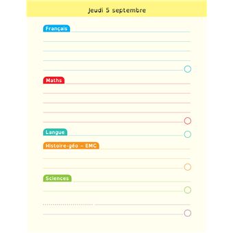 Agenda DYS primaire - 2025-2026