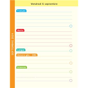 Agenda DYS primaire - 2025-2026