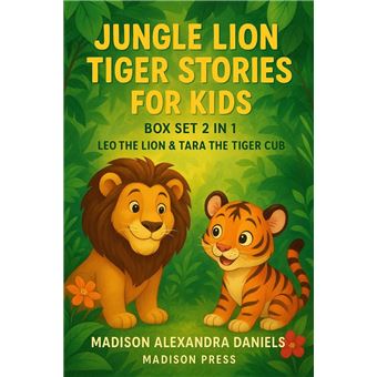 Jungle Lion Tiger Stories for Kids Box Set 2 in 1 Leo the Lion And Tara ...