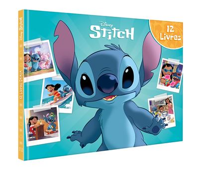 STITCH - Coffret - Les 12 livres de ton héros - Disney - Collectif - Hachette Disney - Coffret - Album jeunesse - Disney