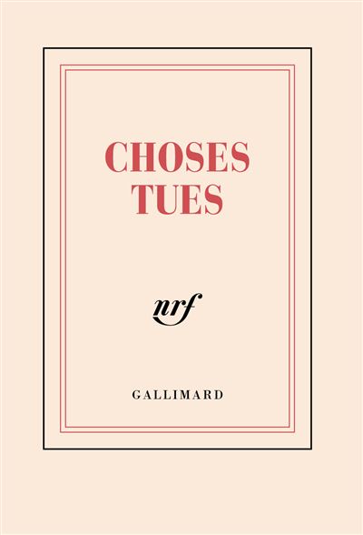 Carnet poche Choses tues (papeterie)