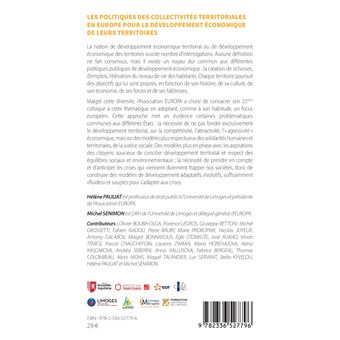 Les politiques des collectivités territoriales  en Europe pour le développement économique  de leurs territoires