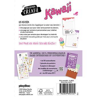 Mon agenda créatif Kawaii 2025-2026