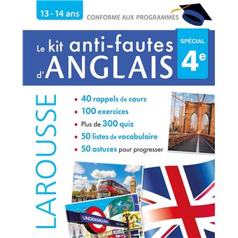 Kit anti-fautes d'anglais 4e - 1