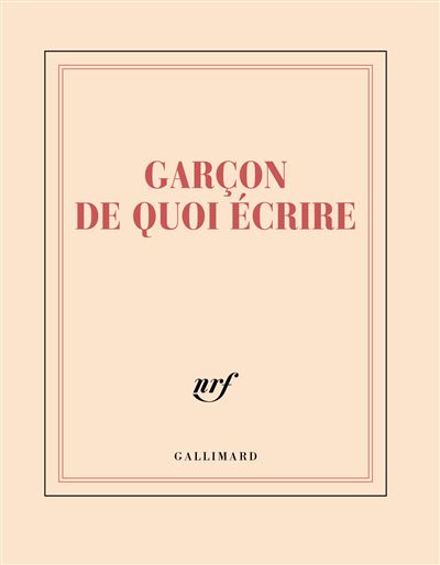 Carnet carré Garçon de quoi écrire (papeterie)