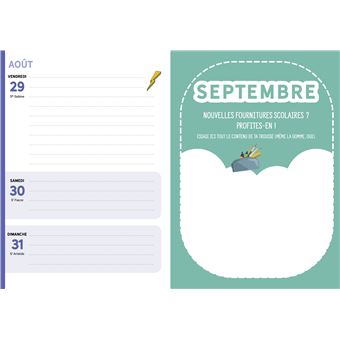 Mini agenda scolaire 2025-2026 - COUVERTURE PIXEL ART