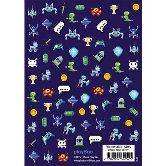 Mini agenda scolaire 2025-2026 - COUVERTURE PIXEL ART