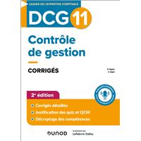 DCG 11 Contrôle de gestion - Corrigés