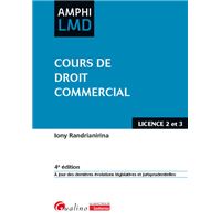 Cours de droit commercial