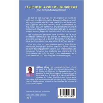 La gestion de la paie dans une entreprise
